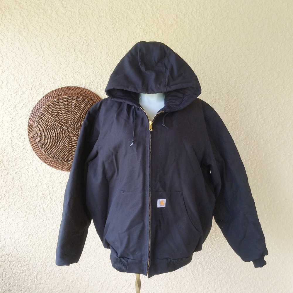 Carhartt Men's Quilted Flannel Lined Duck Active - Picture 4 of 6